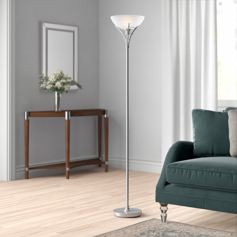 Silver uplighter deals floor lamp